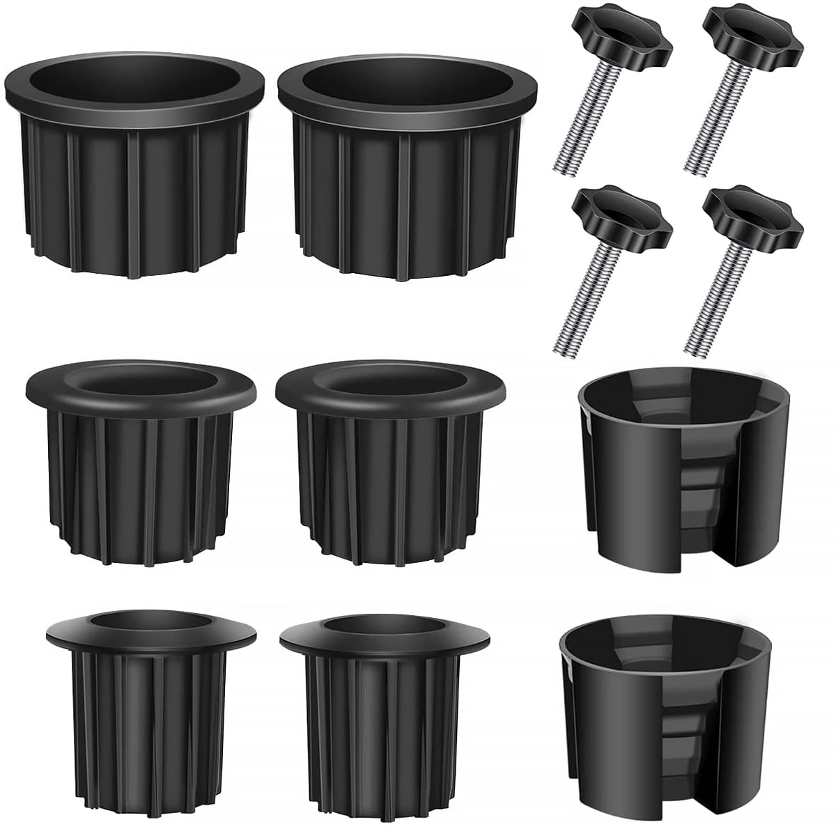 12-teiliges Set Mit Zubehör Für Sonnenschirmständer, Ersatzteile Für Die Sonnenschirmhalterung Aus Kunststoff, Verschleißfeste Lochringe Und Schrauben Für Die Schirmständerhalterung.
