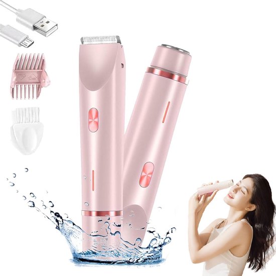 Wiederaufladbarer 3-in-1-elektrorasierer/trimmer Für Damen Mit Usb-anschluss – Lila