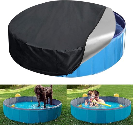Poolabdeckung 190 X 30 Cm, Tragbar, Rund, Faltbar, Aus Oxford-gewebe, Mit Kordelzug, Wasserdicht