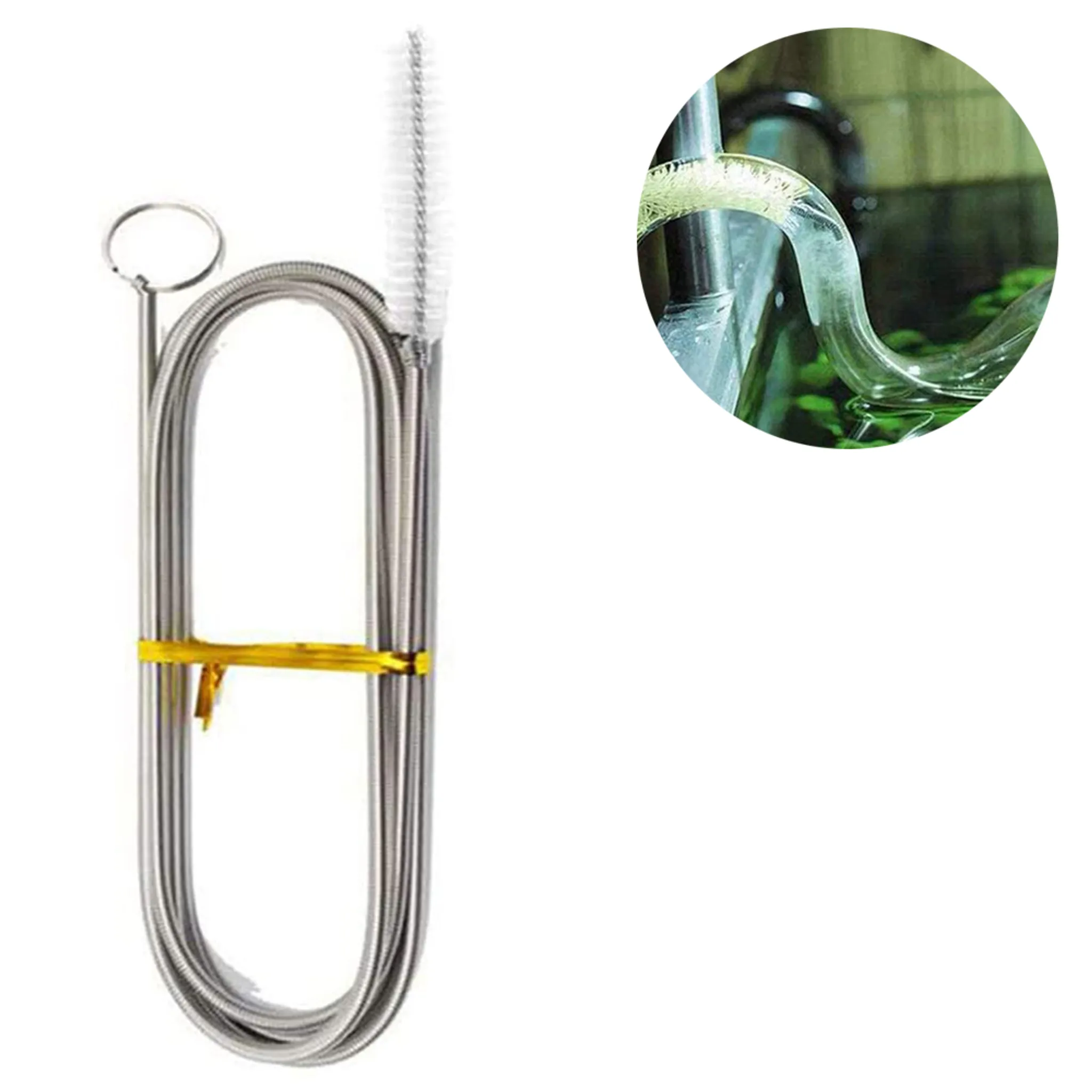 Diese Verpackte, Lange, Flexible Kühlschrankbürste Besteht Aus Nylon Und Dient Zur Reinigung Von Kühlschränken Und Zum Beseitigen Von Verstopfungen In Den Abflusslöchern.
