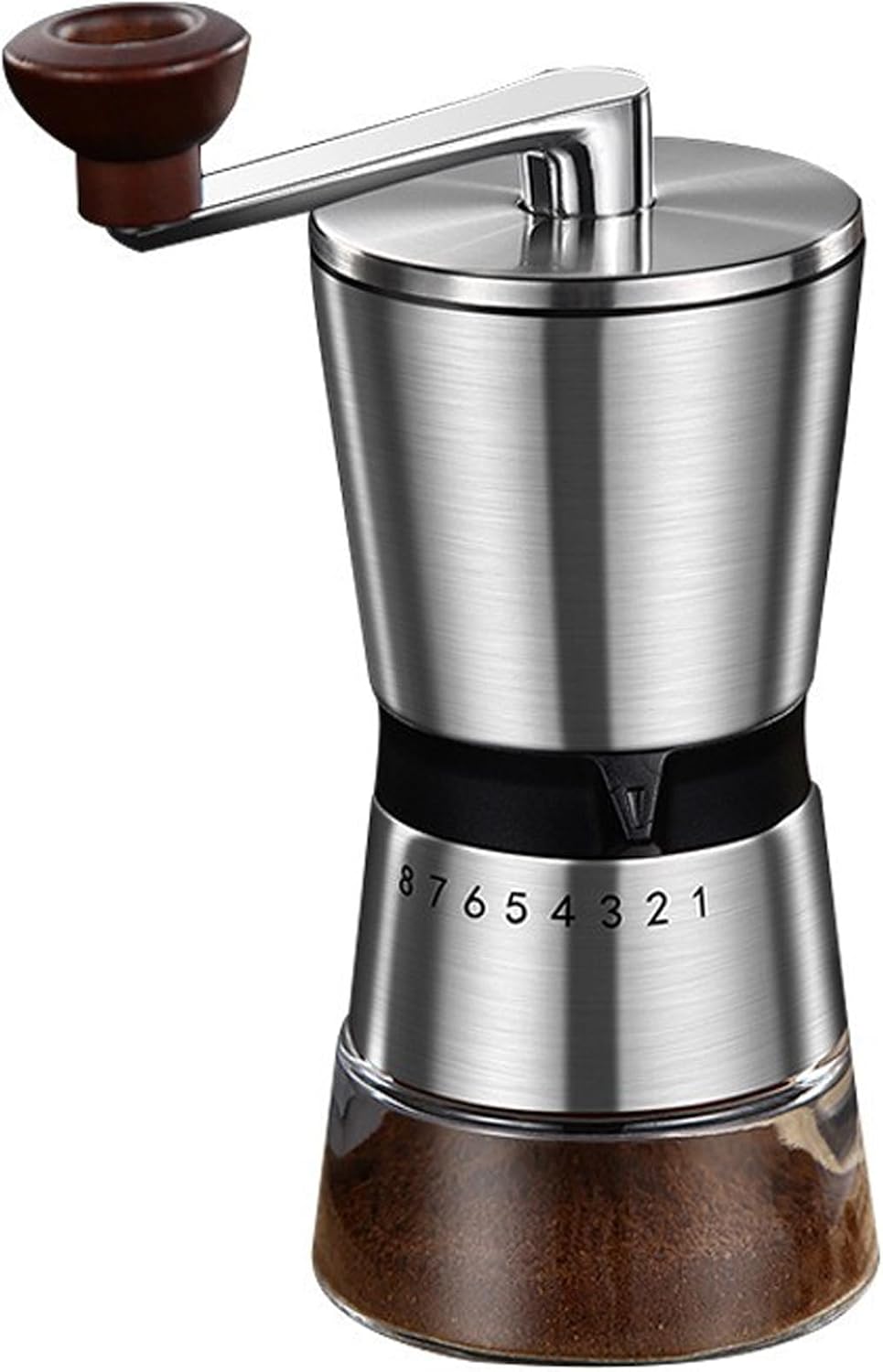 Manuelle Kaffeemühle Für Den Heimgebrauch Mit 8 Einstellbaren Mahlgraden