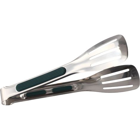 Edelstahl-grillzange, Geeignet Zum Grillen Und Brotbacken, Maße: 28,5 X 4,5 Cm.