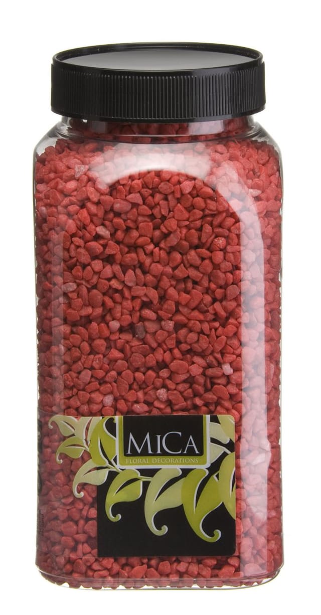 Mica Decorations Dekoration Granulat rot 650 ml 1 kg Granulat