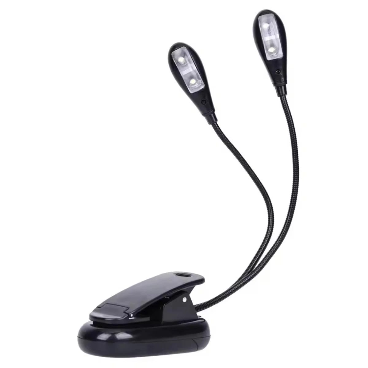 Notenständerlampe, Led-klemmleuchte, Nachttischlampe, 2 Helligkeitsstufen