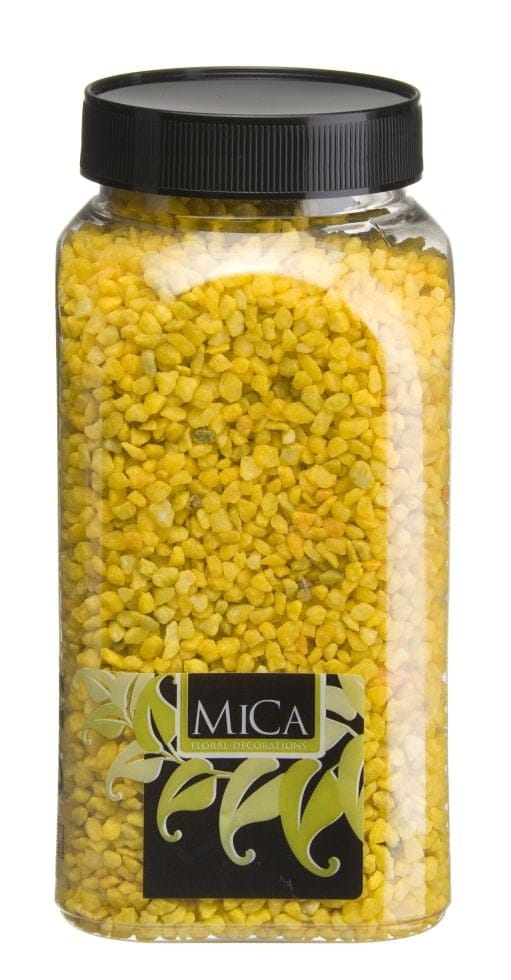 Mica Decorations Dekoration Granulat gelb 650 ml 1 kg Granulat