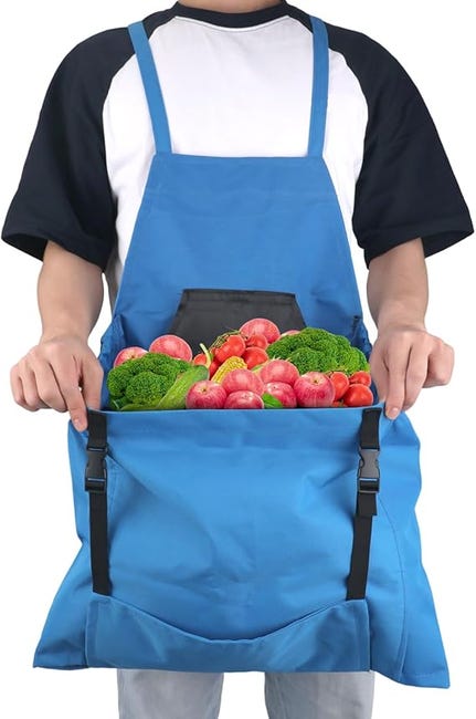 Gartenschürze – Verstellbare, Wasserdichte Schürze Mit Kreuzgurten Und Abnehmbaren Taschen – Unisex – Für Gartenarbeit, Ernte, Unkrautjäten Und Andere Gartenarbeiten