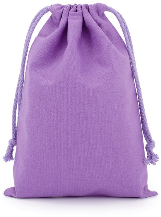 Elegante Lila Baumwollbeutel Mit Kordelzug, 7 X 10 Cm, Geschenk- Und Schmuckbeutel, 10er-packung