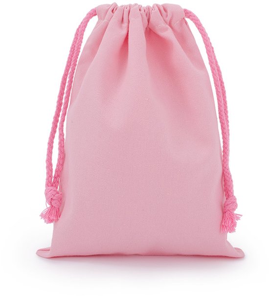 10er-packung 7x10 Cm Rosa Baumwollbeutel Mit Kordelzug Für Geschenke Und Schmuck