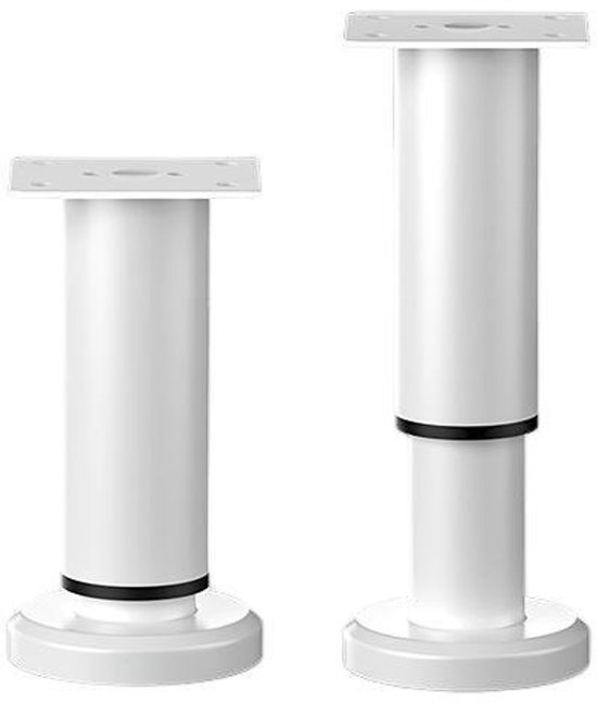 Höhenverstellbare Möbelfüße, Metall, 12–19 Cm, Mit Schrauben, Für Schlafsofas Und Schränke, 12 X 6 Cm, Weiß