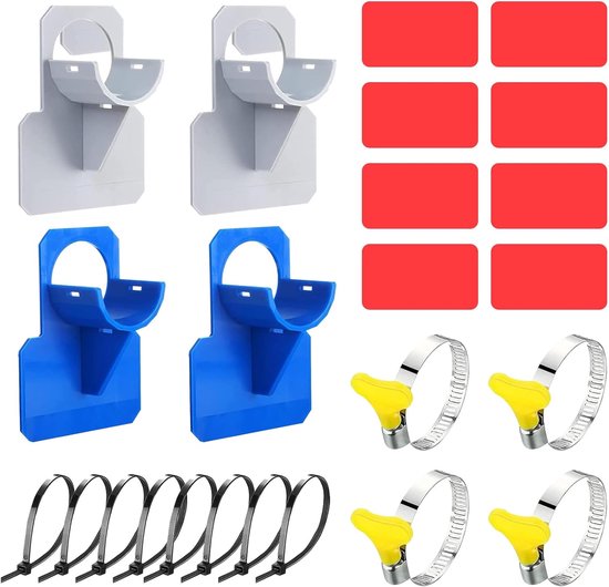 Vier Poolschlauchklemmen Mit Kabelbindern Und Schlauchclips, Geeignet Für Poolarmaturen Mit Schlauchdurchmessern Von Weniger Als 38 Mm/c.