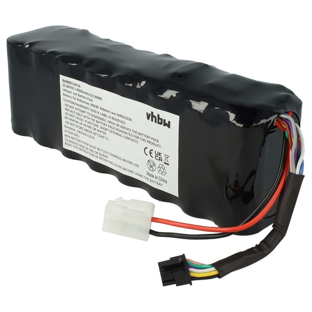 Akku kompatibel mit Robomow mc 500, MS1800, ms, Premium RS612, Premium RS622 Rasenroboter Rasenmäher (6000mAh, 25,6V, Li-Ion) - Vhbw