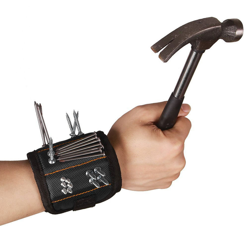 Taschengroßes Magnetisches Armband – Werkzeugschlaufe – Starker Magnet Mit 5 Fächern – Magnetisches Armband Zum Aufheben Von Werkzeugen