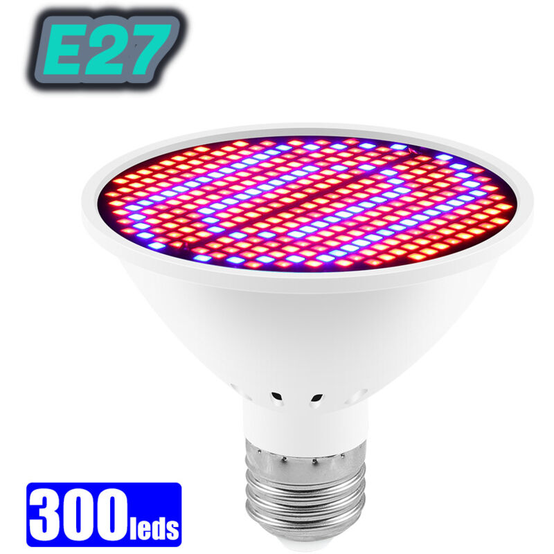 Winterliche Pflanzenwachstumslampe Mit Rotem Und Blauem Spektrum, E27, 300 Perlen