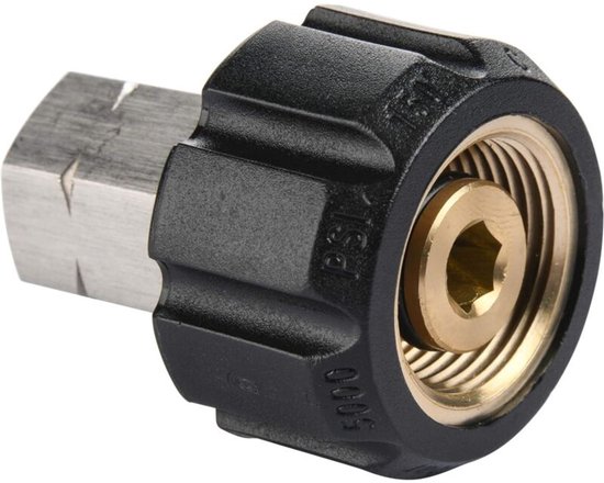 Hochdruckreiniger Mit M22 Metrischem Innengewinde Auf 1/4 Zoll Npt Innengewinde-adapter, 5000 Psi.