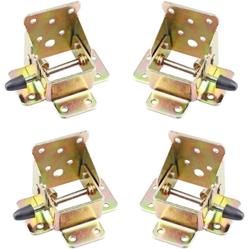 Vier Klappbare Tischbeine, Klappbarer Stützrahmen, Selbstverriegelnde Scharniere, Scharnierbeschläge Für Werkbänke, Klappbare Beine, Klappbare Verriegelungsverlängerungen