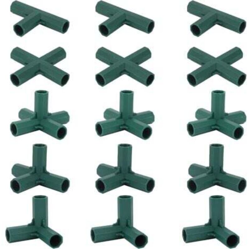 15 Gewächshausrahmenverbinder, Eckverbinder Für Gartenrahmen, 16-mm-stützstangen, 4 Ausführungen, Robuste Und Stabile Gewächshausstützen