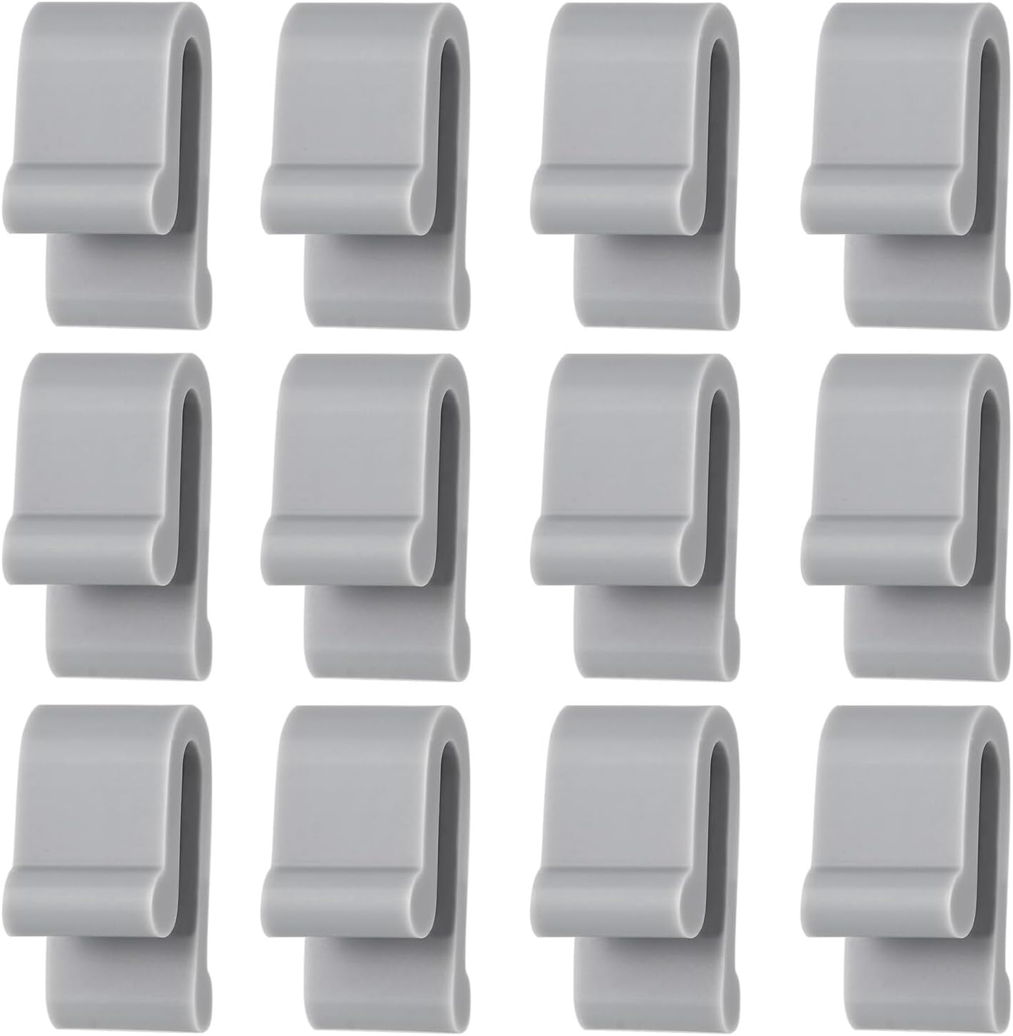 12 Silikon-deckelclips Für Bräter – Flexibler Rand – Rutschfester Pfannenschutz – Grau – Geeignet Für Bräter Und Schmortöpfe