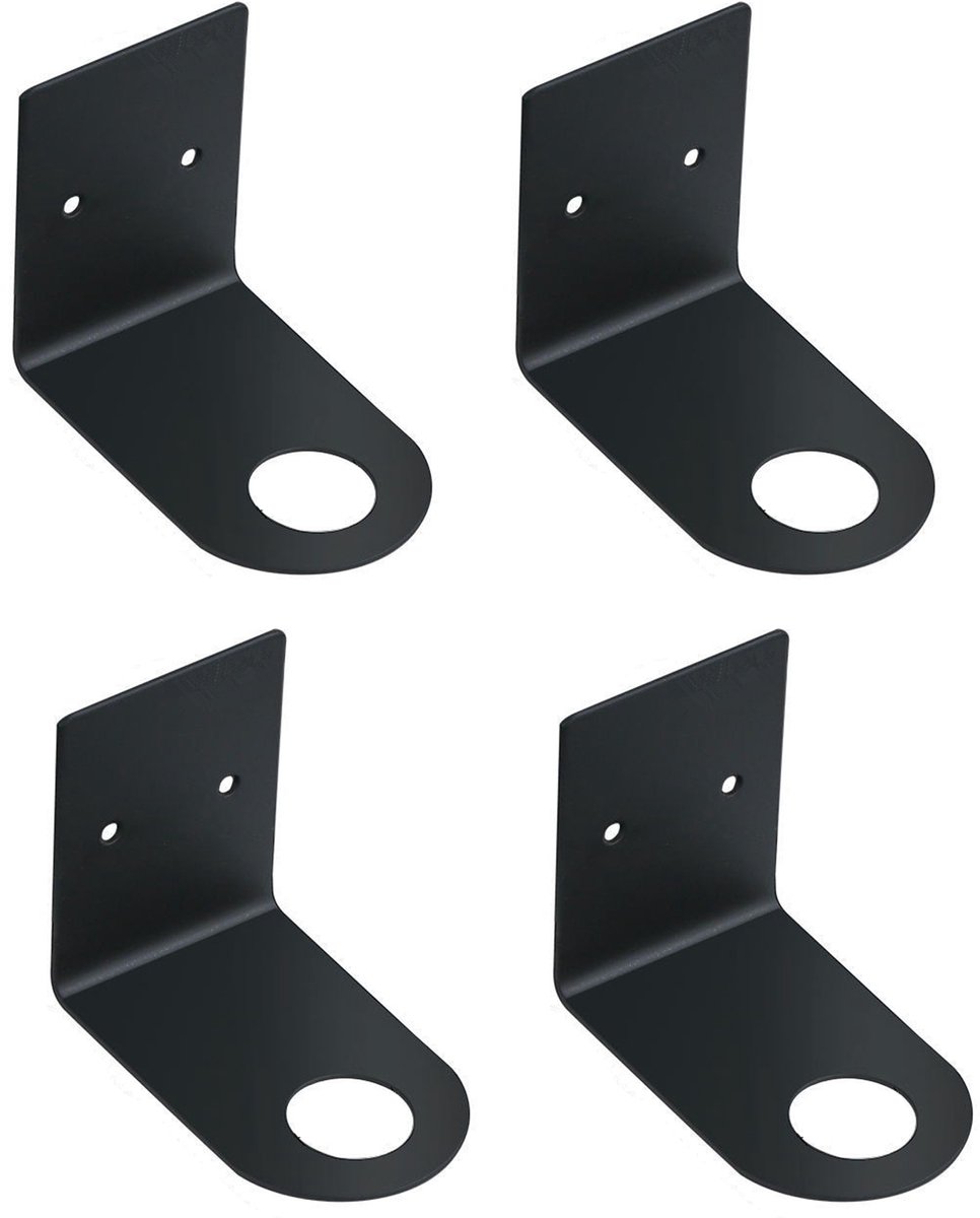 Teile – Wandmontierter Seifenspenderhalter – Durchmesser 2,7 Cm – Handpumpenhalter – Wandhalterung – Shampooflaschenhalter – Duschgelhalter – Schwarz
