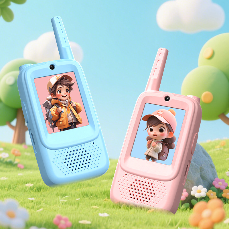 Kinder-walkie-talkie – 2er-pack – Zwei-wege-funkgerät – Walkie-talkie-spielzeug – Kinder-video-walkie-talkie – Sofortige Verbindung Nach Aktivierung