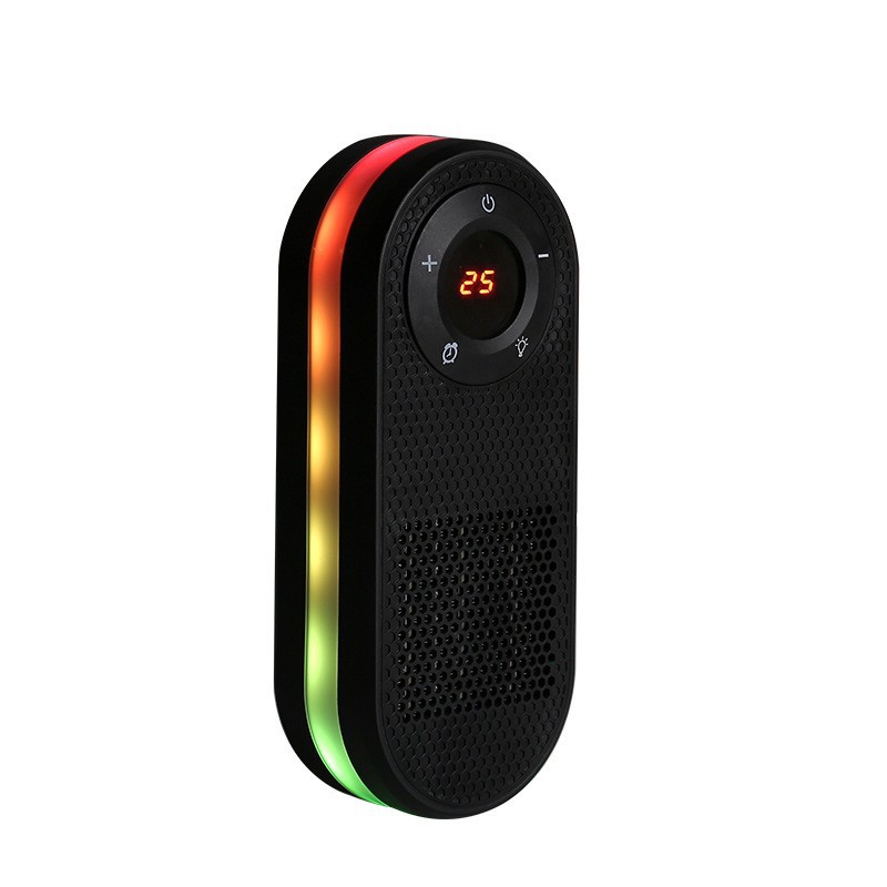Tragbare Mini-heizung – Mit Digitalanzeige – Ventilator – Mit Fernbedienung – 7 Farbige Nachtlichter – Geräuschloser Betrieb – Timer – Tischheizung