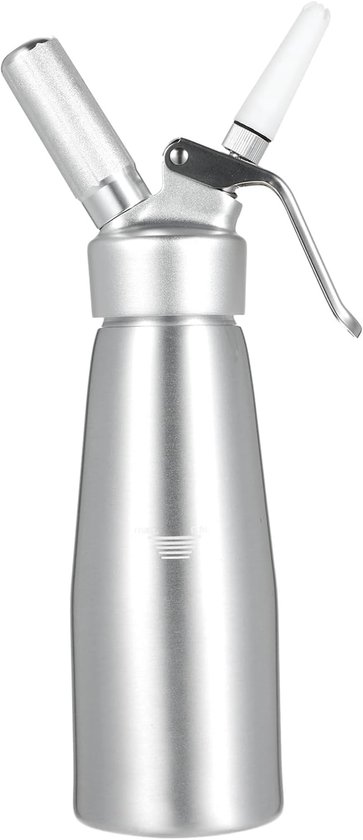 Professioneller Sahnesiphon – Sahnespender – 500 Ml – Lebensmittelechtes Aluminium – Mit 3 Düsen – Für Sahnemousse Und Dessertdekoration