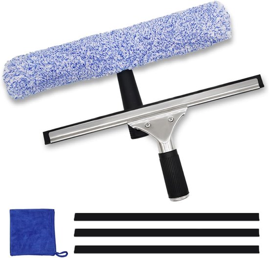 6-teiliges Profi-fensterreinigungsset Mit 35-cm-abzieher Und Tuch