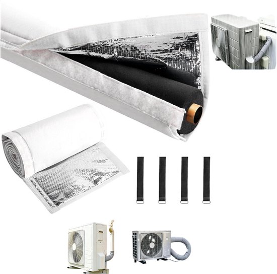 Dreilagige Isolierabdeckung Für Klimaanlagenkanäle (600d) – 183 X 26 Cm – Kupferrohrisolierung – Uv-beständig, Wasserdicht – Oxford-gewebe