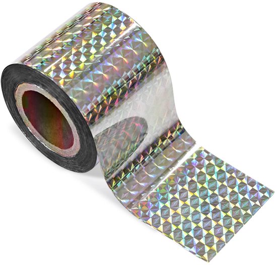 2-teiliges, 50 X 5 Cm Großes, Holografisches Vogelabwehrband – Doppelseitig, Brillant, Taubenabweisend