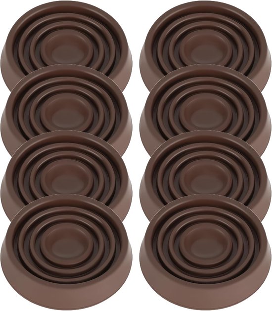 Möbeluntersetzer, 3,8 X 3,8 Cm, Gummiräder, Rutschfeste Möbelgleiter, Bodenschoner Für Bett, Sofa Und Tisch