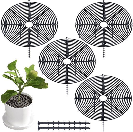 4er-pack Schwarze Blumentopf-überzüge – 30 Cm – Zuschneidbar Und Sicher