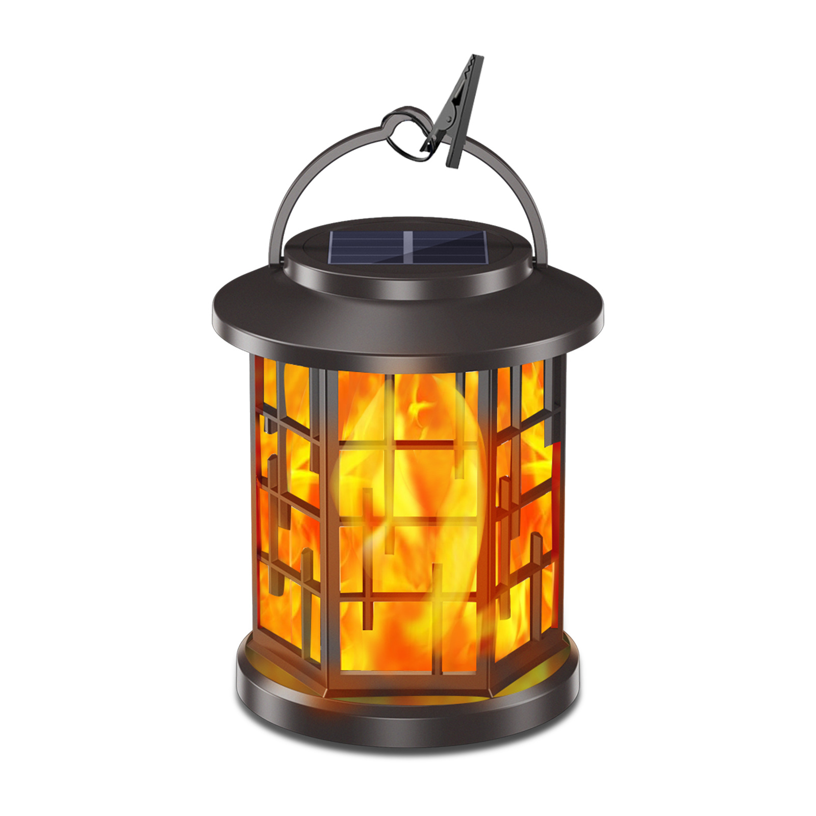 Solarbetriebene Flammenlampe, Für Den Außenbereich, Garten, Terrasse, Landschaft, Hängelampe, 20 Leds, Wasserdicht, Dekorative Lampe, Schaltet Sich Bei Dämmerung Automatisch Ein.
