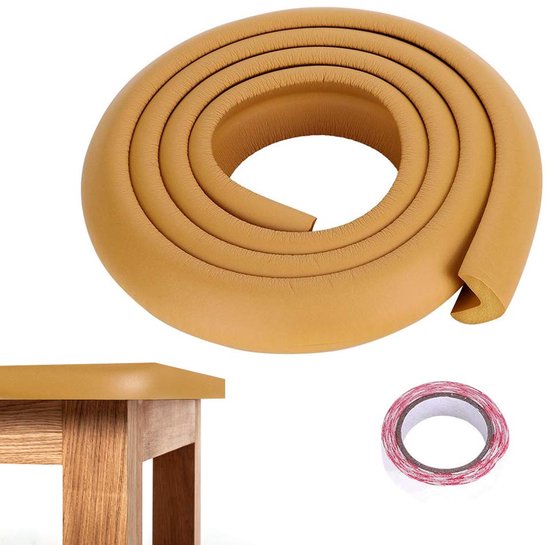 Kindersicherer Gummikantenschutz, 2 Meter Lang, Tischkantenschutz, Antikollisionsschutzleiste