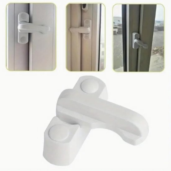 Fenstersicherung – Weiße Tür- Und Fenstersicherung – Drehkippfenstersicherung – Kunststoff – 2er-pack