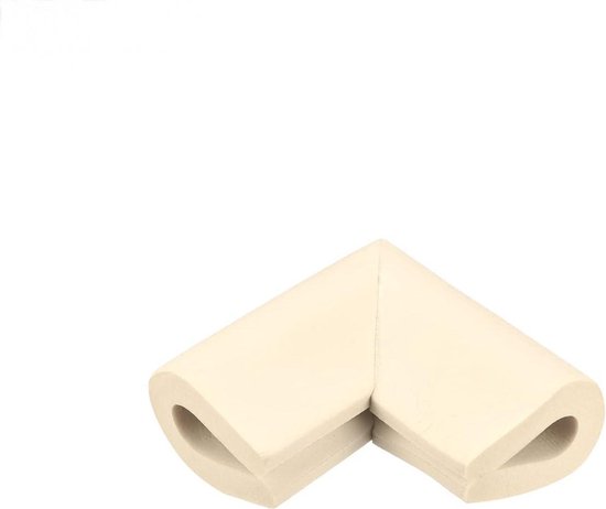 10-teiliger U-förmiger Eckenschutz Für Glasmöbel – Kindersicherheitsschutz (6 X 6 X 3,5 Cm) – Cremeweiß