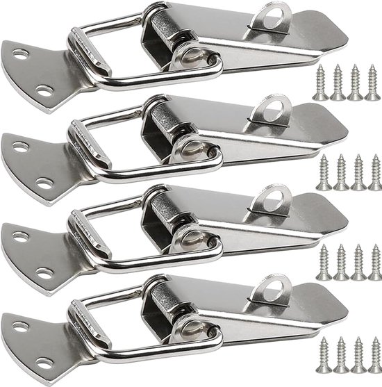 10 Stück 56 Mm Edelstahl-federriegel, Hebelklemmen-boxschlösser