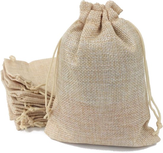 Aufbewahrungsbeutel – 20er-pack – Mit Verstellbarem Kordelzug – Leinenbeutel – Wiederverwendbare Beutel Mit Kordelzug – Geschenktüten – Bastelbeutel – Beutel Für Künstlerbedarf – 23 X 17 Cm