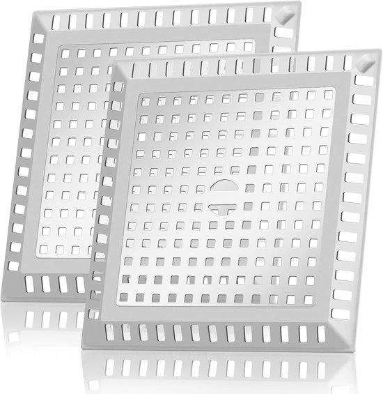 2er-pack Haarfilter – Dusche – 125-mm-abflussfilter – Quadratischer Haarfänger Für Dusche, Bad Und Küche – Abflussschutz