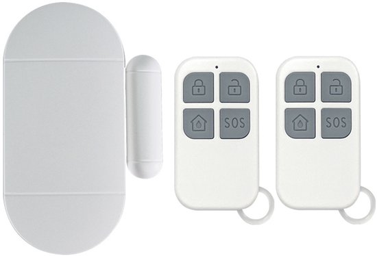 Tür- Und Fensteralarmsensor Mit 130db Fernbedienung, Drahtloser Magnetischer Heimüberwachungs- Und Kindersicherungssirene.