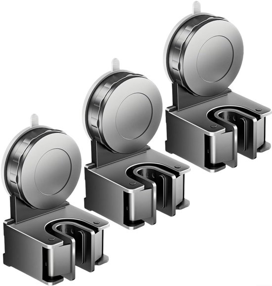3-teiliges Besenhalter-set – Saugnapf – Besenaufhängung – Wandorganizer – Werkzeughalter – Badezimmeraccessoires – Für Mopps, Besen Und Gartengeräte