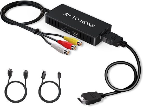 Rca-zu-hdmi-1080p-full-hd-konverter – Mit Hdmi-kabel