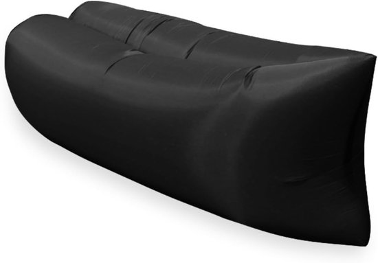 Aufblasbarer Liegestuhl Und Sofa, Selbstaufblasender, Wasserdichter Strandstuhl Für Camping, Garten, Festivals, Schwarz.