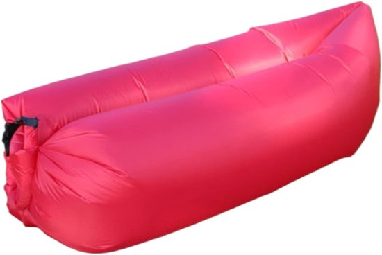 Aufblasbarer Liegestuhl Und Sofa, Selbstaufblasender, Wasserdichter Strandstuhl Für Camping, Garten Und Festivals (rot).
