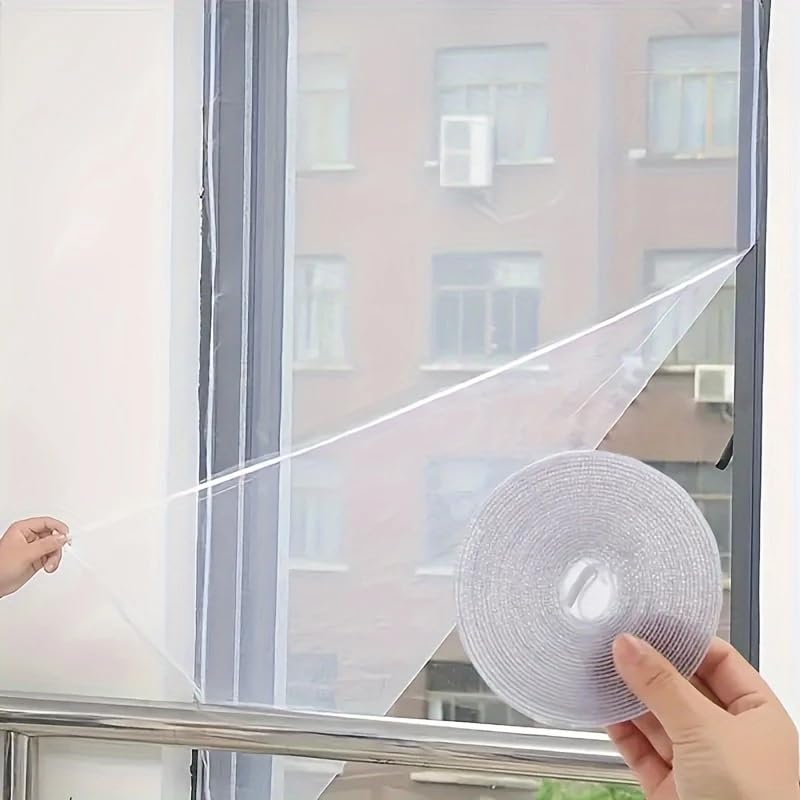 Fenstergitter, Einfach Zu Montieren, Selbstklebendes Set, Mit Verstellbarem Netzgewebe - Ersatz-moskitonetz Für Den Heimgebrauch, Geeignet Für Ecken.