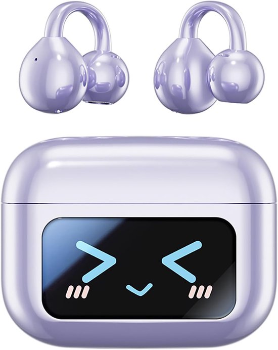 Bluetooth-ohrhörer Mit Offenem Ohrbügel, Bluetooth 5.4, Ipx5 Wasserdicht, Led-digitalanzeige, Offenes Design Für Sport, Fitness Und Laufen