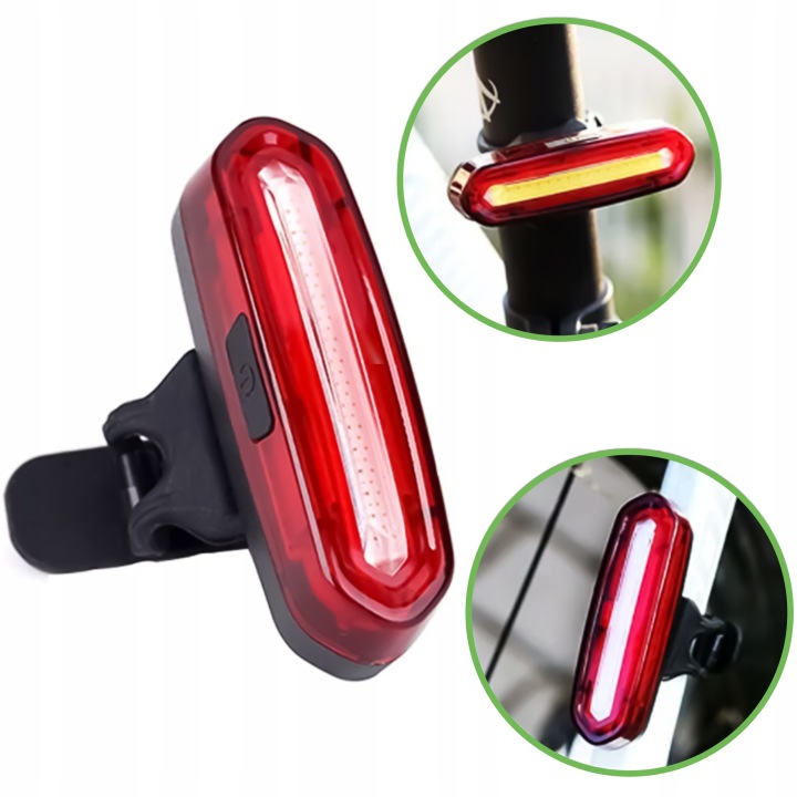 Rücklicht Mit Led-beleuchtung, Leistungsstarker Wiederaufladbarer 3,7v 600mah Lithium-akku Mit Rot-weiß-farbumschaltung.