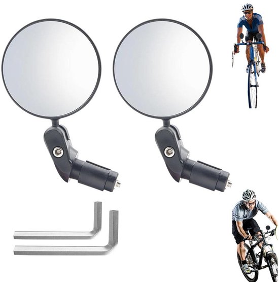 2er-pack Verstellbare, Faltbare Lenkerend-fahrradrückspiegel Für Mountainbikes Und E-bikes