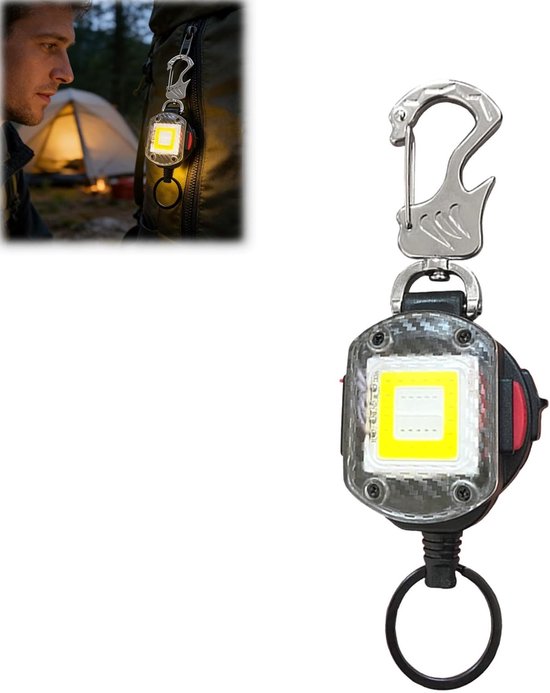 Wiederaufladbare 3-led-schlüsselanhängerleuchte – Typ-c-ladeanschluss Mit Ständer – Mini-taschenlampe Für Camping Und Notfälle