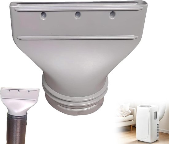 Adapter Für Tragbare Klimaanlagen-abluftdüse, 13/15 Cm Anschluss, Flacher Klimaanlagen-abluftschlauch, Geeignet Für Türen Und Fenster