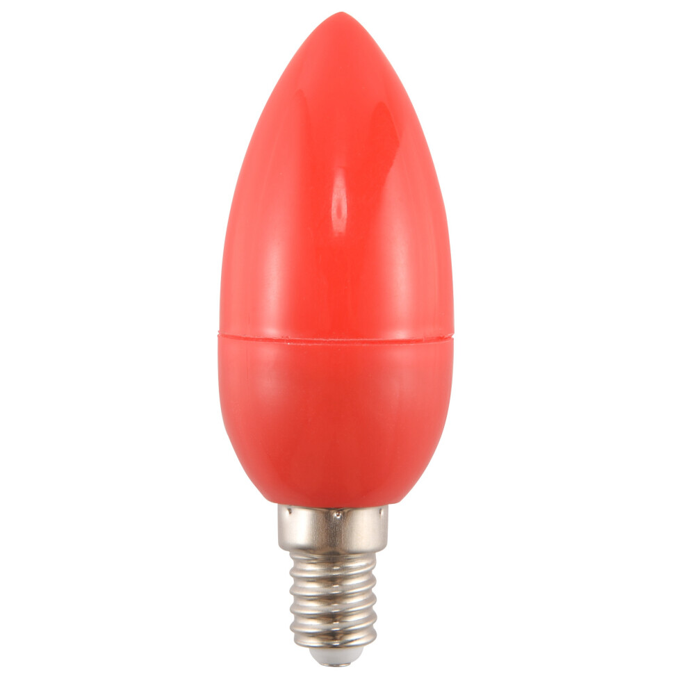 Rote Led-kerzenlampe, Glückslampe, Wunderlampe, Energiesparend, E14-fassung