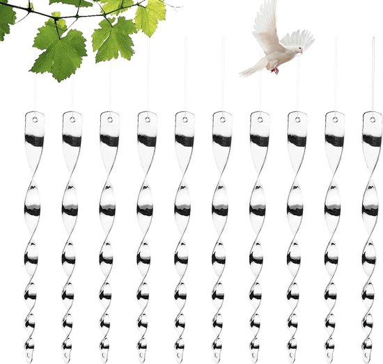 Hocheffiziente, Reflektierende Vogelabwehrscheiben – 10 Stück, Für Balkon Und Garten – 29,5 Cm, Silber